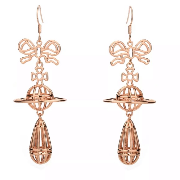 Vivienne Westwood Jewelry - Vivienne Westwood thin lines 3D birdcage earring